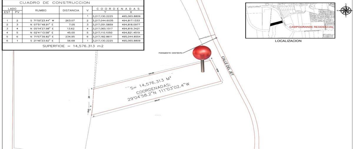 Foto de terreno habitacional en venta en 1 , la manga, hermosillo, sonora, 0 No. 03