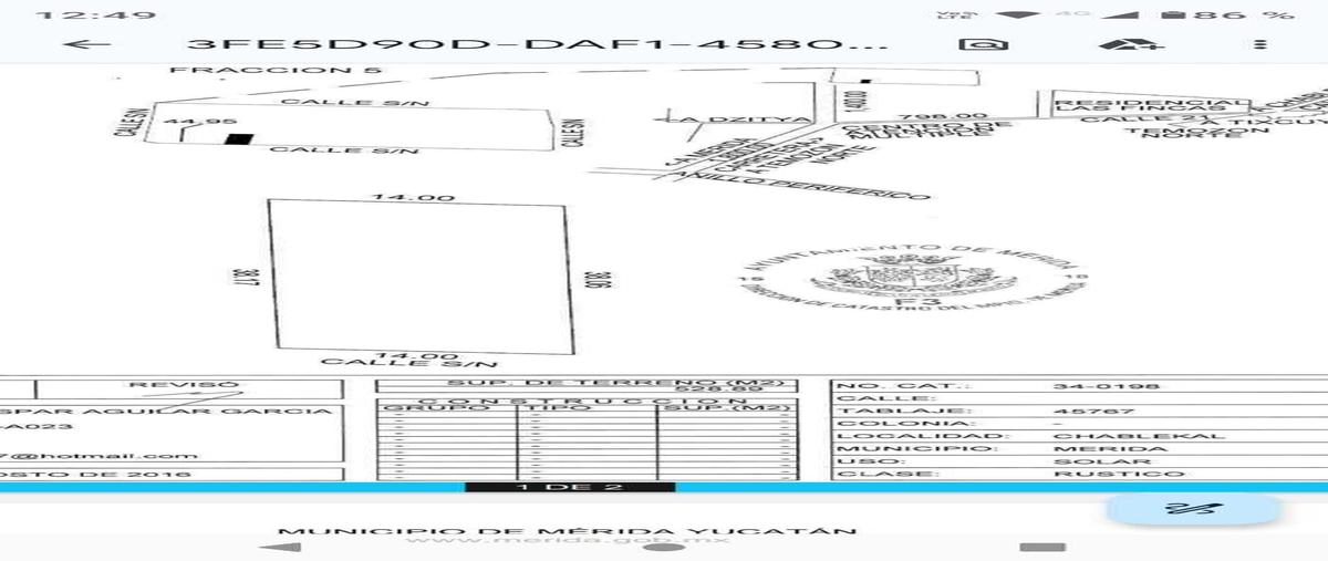 Foto de terreno habitacional en venta en 1 , temozon norte, mérida, yucatán, 0 No. 03