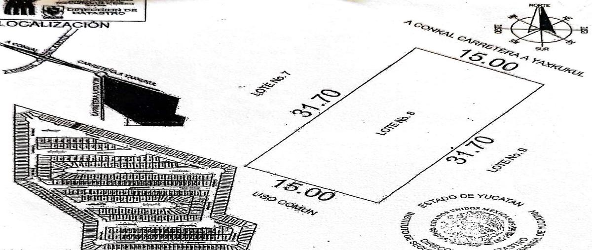 Foto de terreno habitacional en venta en 1 , yaxkukul, yaxkukul, yucatán, 0 No. 07
