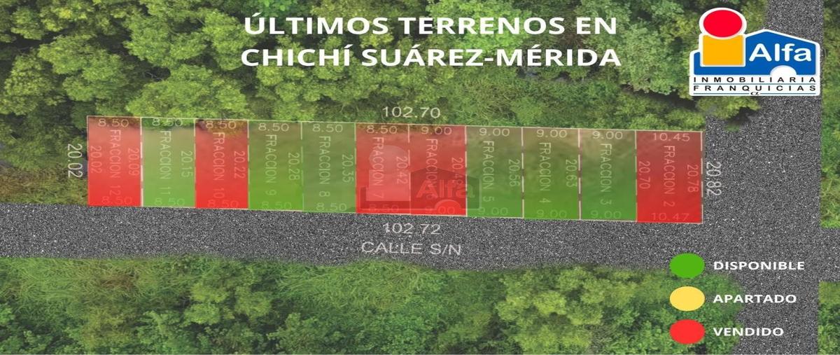 Foto de terreno habitacional en venta en 102 100, chichi suárez, mérida, yucatán, 0 No. 03