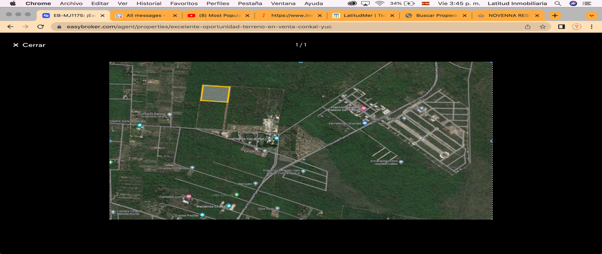 Foto de terreno habitacional en venta en 19 , conkal, conkal, yucatán, 27296191 No. 03