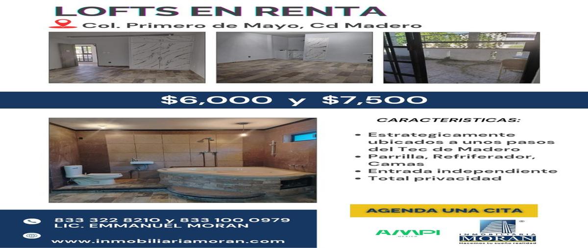 Foto de departamento en , 1 de mayo, ciudad madero, tamaulipas, 31520357 foto 01 Foto de departamento en renta en , 1 de mayo, ciudad madero, tamaulipas, 31520357 No. 01