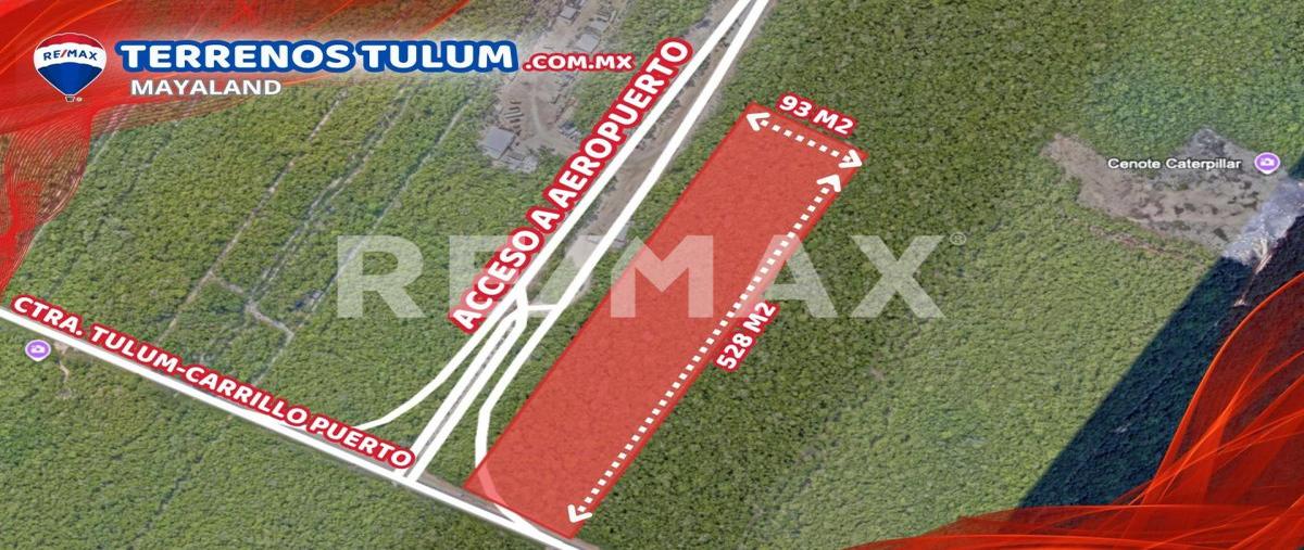 Foto de terreno comercial en 5.5has aeropuerto , tulum centro, tulum, quintana roo, 30343570 foto 01 Foto de terreno comercial en venta en 5.5has aeropuerto , tulum centro, tulum, quintana roo, 30343570 No. 01