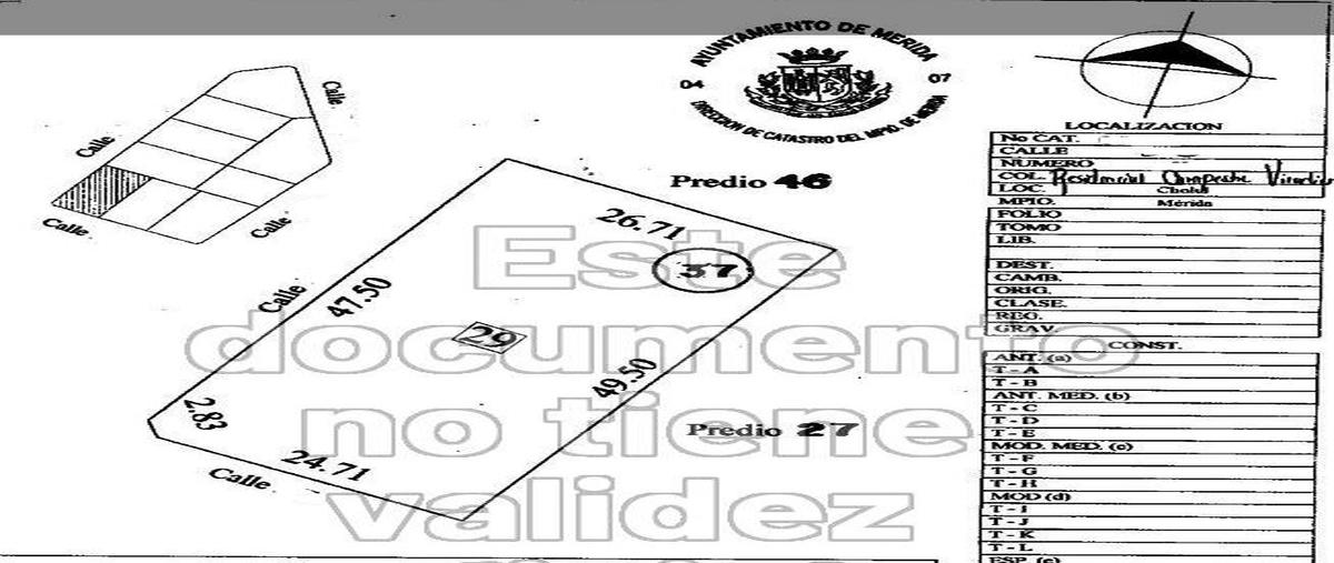Foto de terreno habitacional en venta en 5b , cholul, mérida, yucatán, 29012011 No. 04