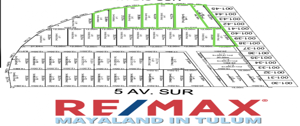 Foto de terreno comercial en venta en 5ta avenida "309m2" , tulum centro, tulum, quintana roo, 28172605 No. 01