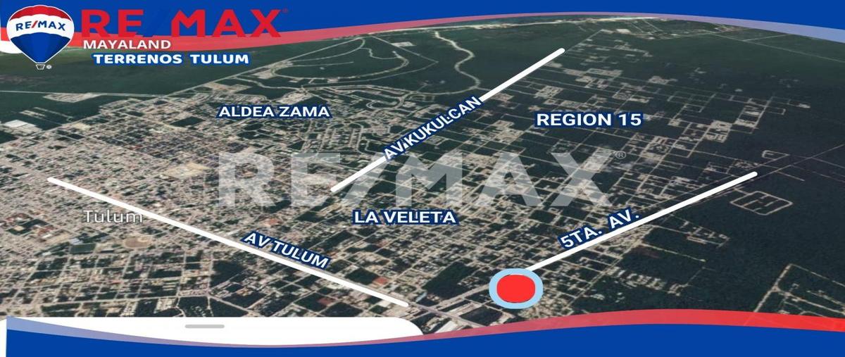 Foto de terreno habitacional en venta en 5ta avenida , tulum centro, tulum, quintana roo, 0 No. 01