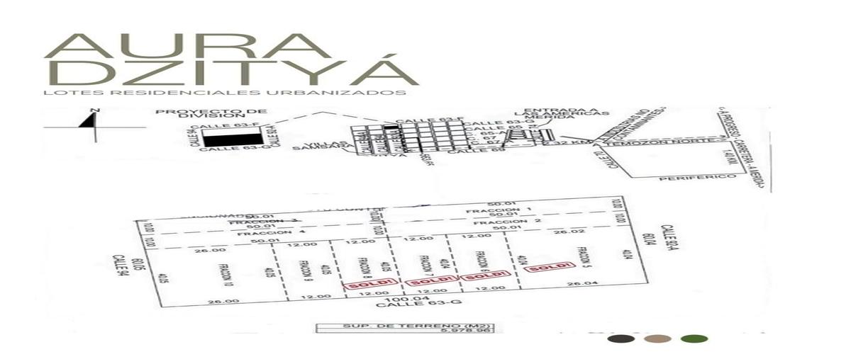 Foto de terreno habitacional en venta en 63g , dzitya, mérida, yucatán, 0 No. 03