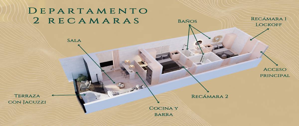 Foto de departamento en venta en 8 , playa del carmen centro, solidaridad, quintana roo, 0 No. 03