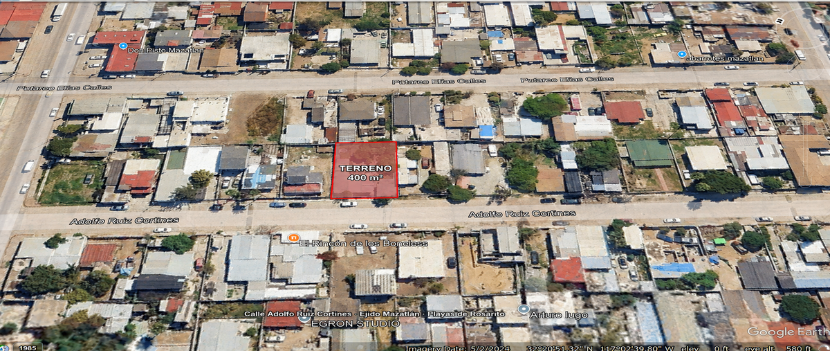 Foto de terreno habitacional en venta en adolfo ruiz cortines , ampliación ejido mazatlán, playas de rosarito, baja california, 0 No. 04