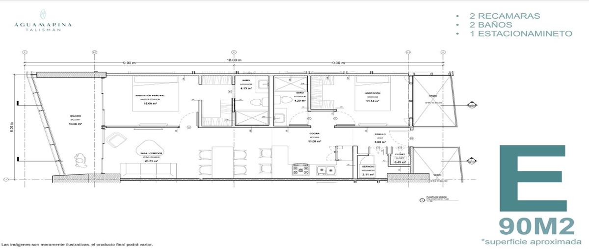 Foto de departamento en venta en aguamarina talisman "modelo loft" , palos prietos, mazatlán, sinaloa, 24702049 No. 05