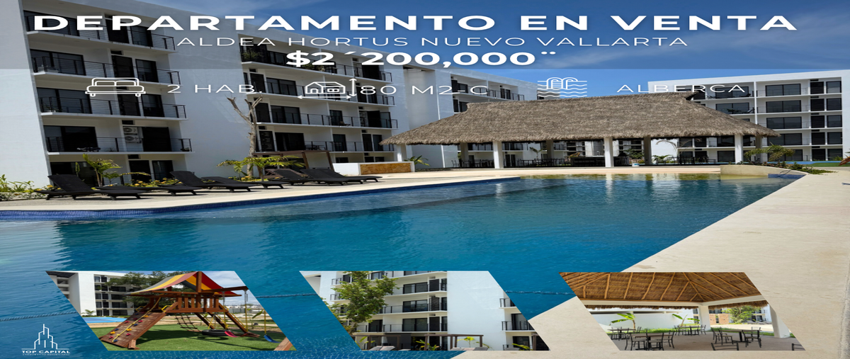 Foto de departamento en venta en aldea hortus , nuevo vallarta, bahía de banderas, nayarit, 30060845 No. 01