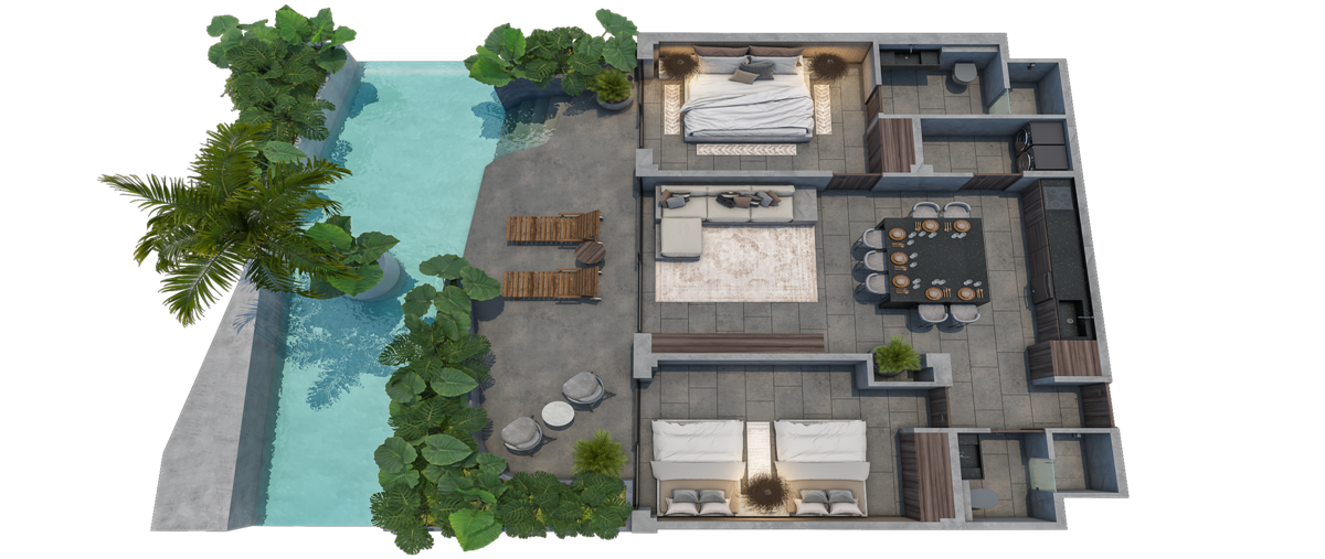 Foto de departamento en venta en  , aldea zama, tulum, quintana roo, 29381751 No. 04