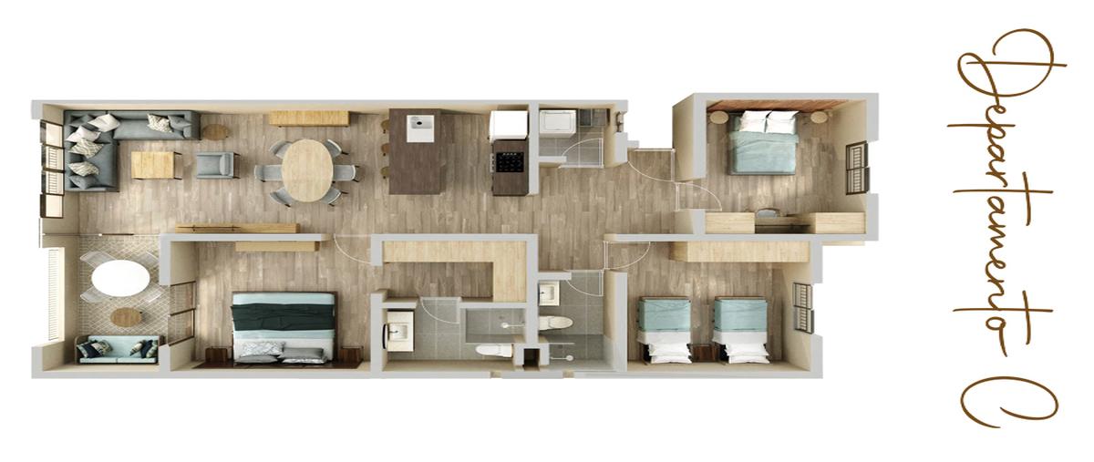 Foto de departamento en venta en  , alfredo v bonfil, benito juárez, quintana roo, 26839683 No. 03