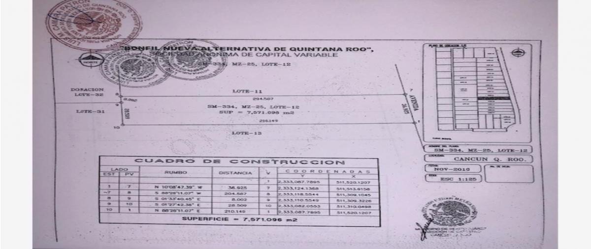 Foto de terreno habitacional en venta en  , alfredo v bonfil, benito juárez, quintana roo, 0 No. 03