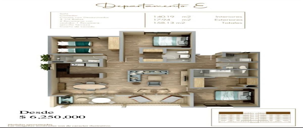 Foto de departamento en venta en  , aqua residencial, benito juárez, quintana roo, 0 No. 03