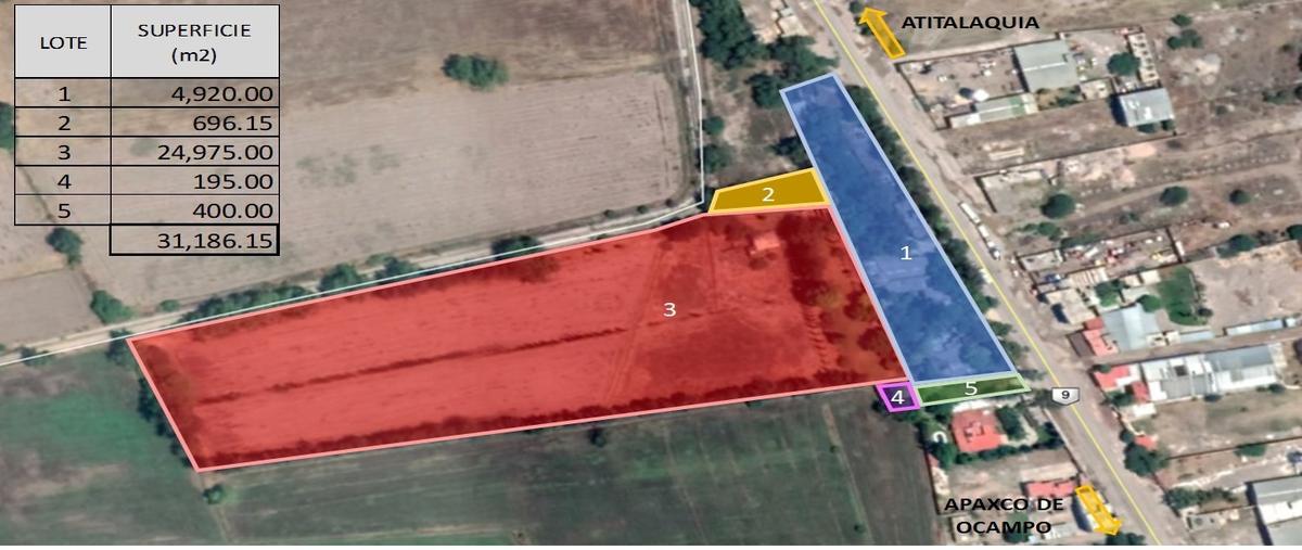 Foto de terreno habitacional en venta en  , atotonilco de tula centro, atotonilco de tula, hidalgo, 0 No. 02