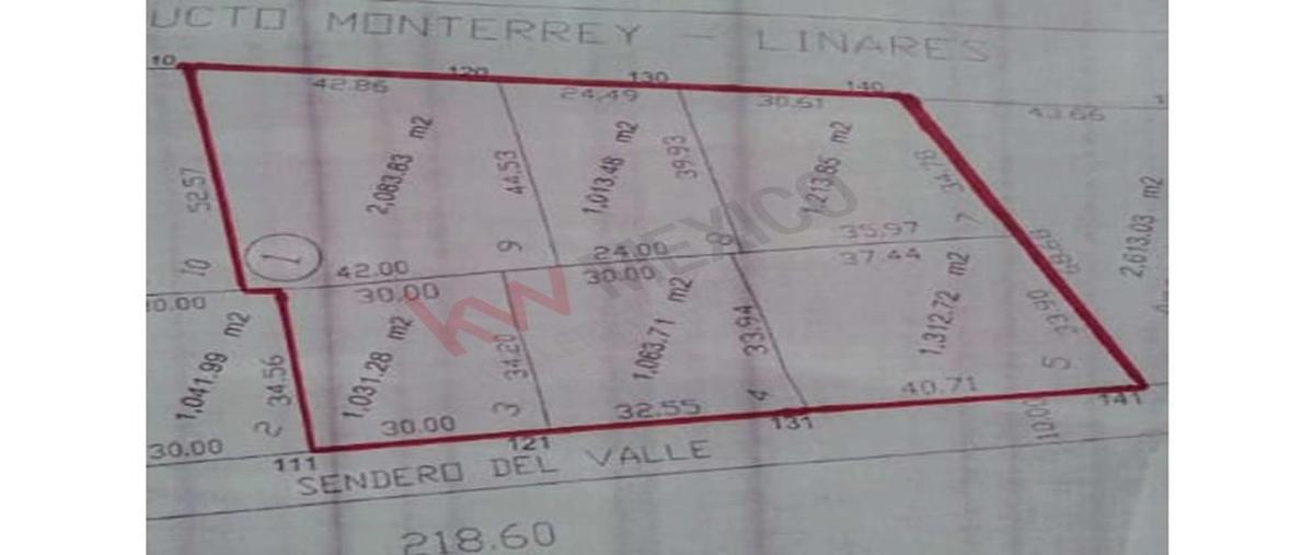 Foto de terreno habitacional en venta en avenida acueducto monterrey-linares l3, l4, l5, l7, l8, l9, san isidro, cadereyta jiménez, nuevo león, 0 No. 03