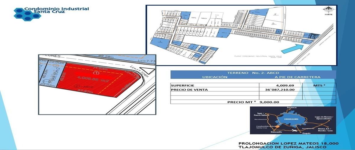 Foto de terreno industrial en avenida adolfo lópez mateos sur , santa cruz de las flores, tlajomulco de zúñiga, jalisco, 28844514 foto 04 Foto de terreno industrial en venta en avenida adolfo lópez mateos sur , santa cruz de las flores, tlajomulco de zúñiga, jalisco, 28844514 No. 04