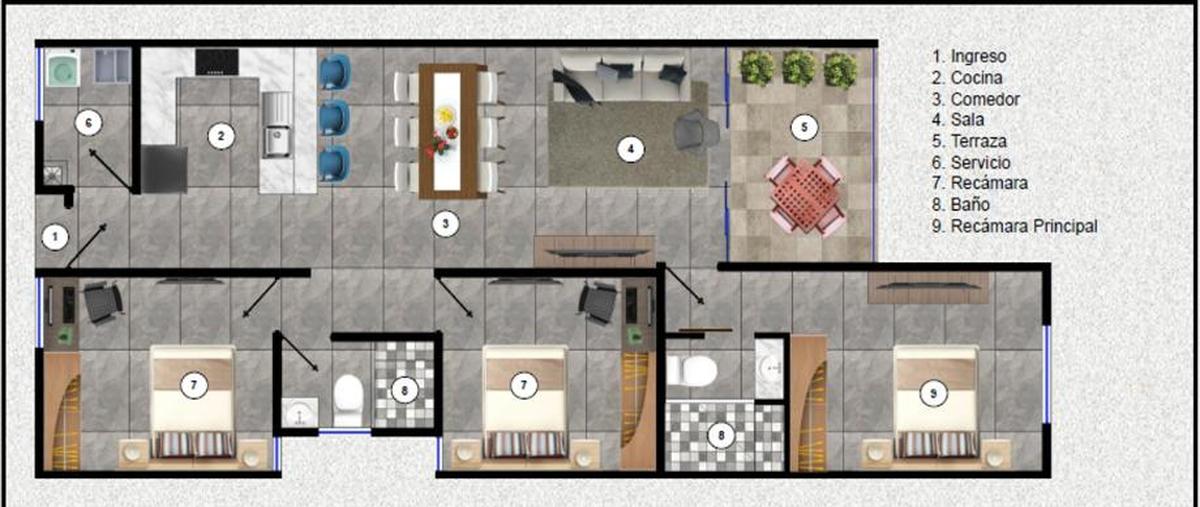 Foto de departamento en venta en avenida ctm 168, real ibiza, solidaridad, quintana roo, 27765354 No. 05