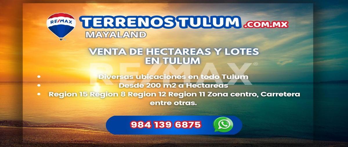 Foto de terreno habitacional en avenida kukulcan 2 , boca paila, tulum, quintana roo, 29407323 foto 01 Foto de terreno habitacional en venta en avenida kukulcan 2 , boca paila, tulum, quintana roo, 29407323 No. 01