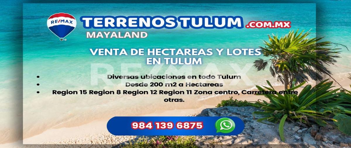 Foto de terreno comercial en avenida kukulcan , tulum centro, tulum, quintana roo, 28173212 foto 01 Foto de terreno comercial en venta en avenida kukulcan , tulum centro, tulum, quintana roo, 28173212 No. 01