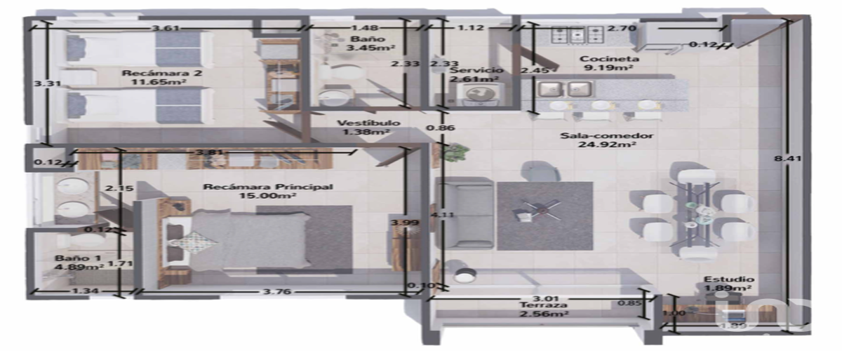 Foto de departamento en venta en avenida nichupte 621, supermanzana 511, benito juárez, quintana roo, 28721043 No. 25
