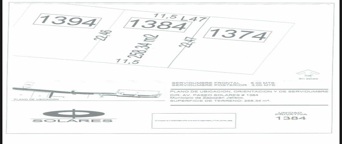 Foto de terreno habitacional en venta en avenida paseo solares 1384, solares, zapopan, jalisco, 0 No. 03