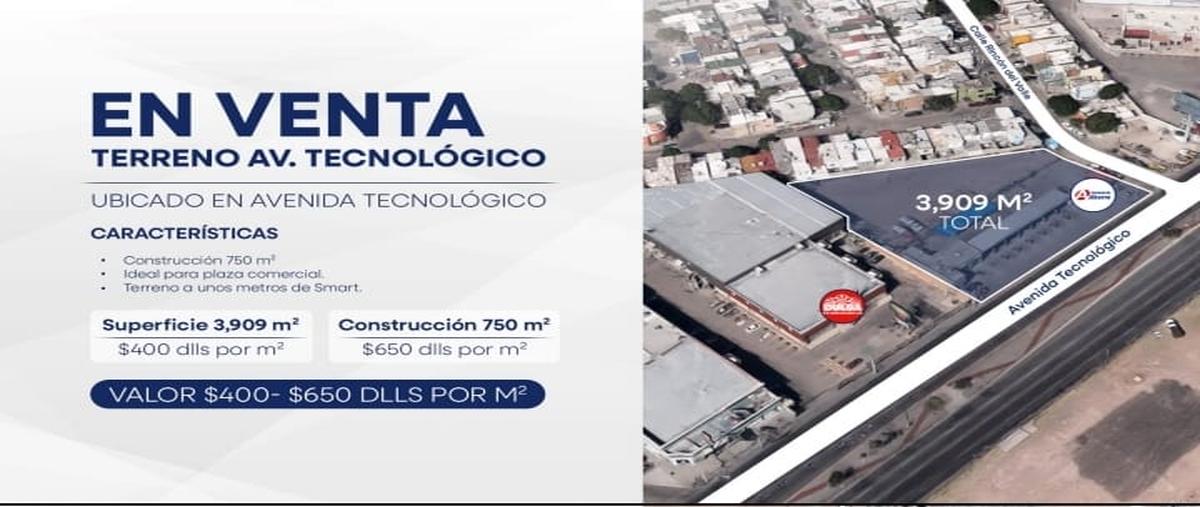 Foto de terreno industrial en avenida tecnologico , rincones del valle, juárez, chihuahua, 30610719 foto 01 Foto de terreno industrial en venta en avenida tecnologico , rincones del valle, juárez, chihuahua, 30610719 No. 01