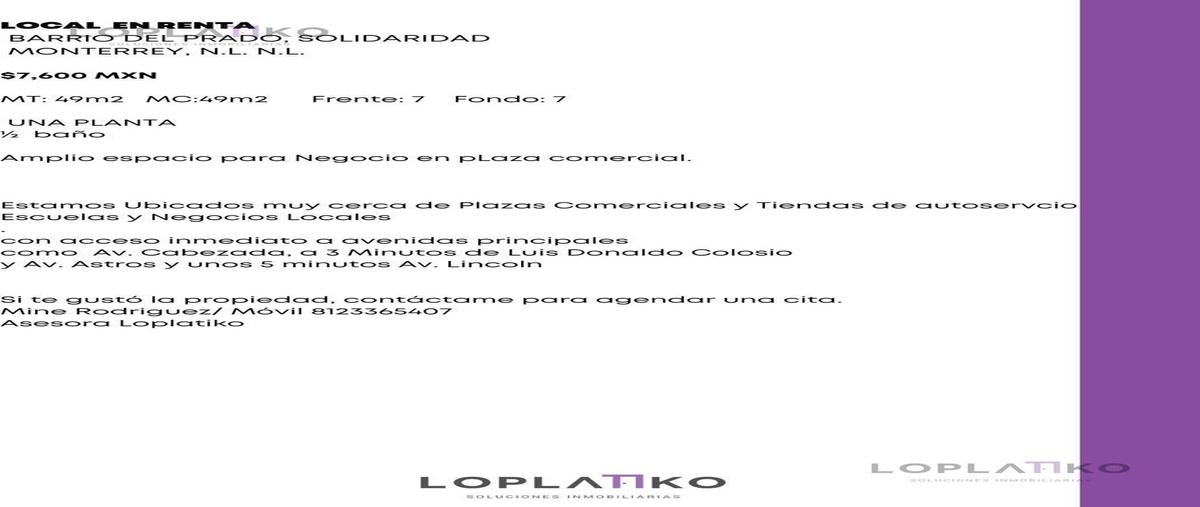 Foto de local en , barrio del prado, monterrey, nuevo león, 0 foto 02 Foto de local en renta en , barrio del prado, monterrey, nuevo león, 0 No. 02