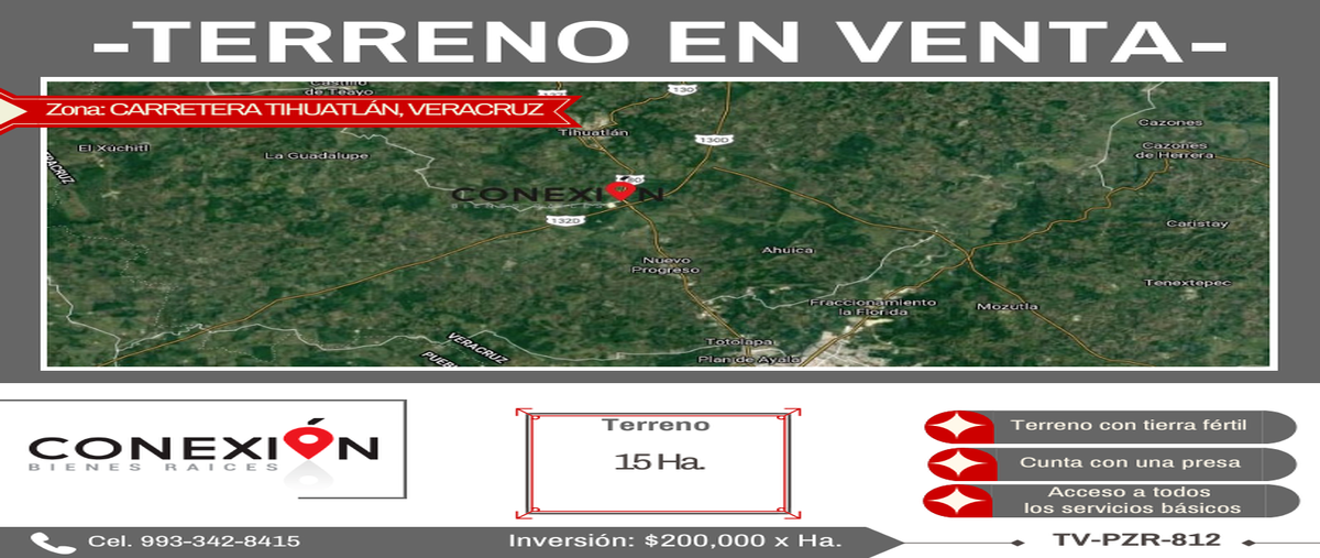 Foto de terreno habitacional en venta en  , benito juárez, tihuatlán, veracruz de ignacio de la llave, 12419249 No. 02
