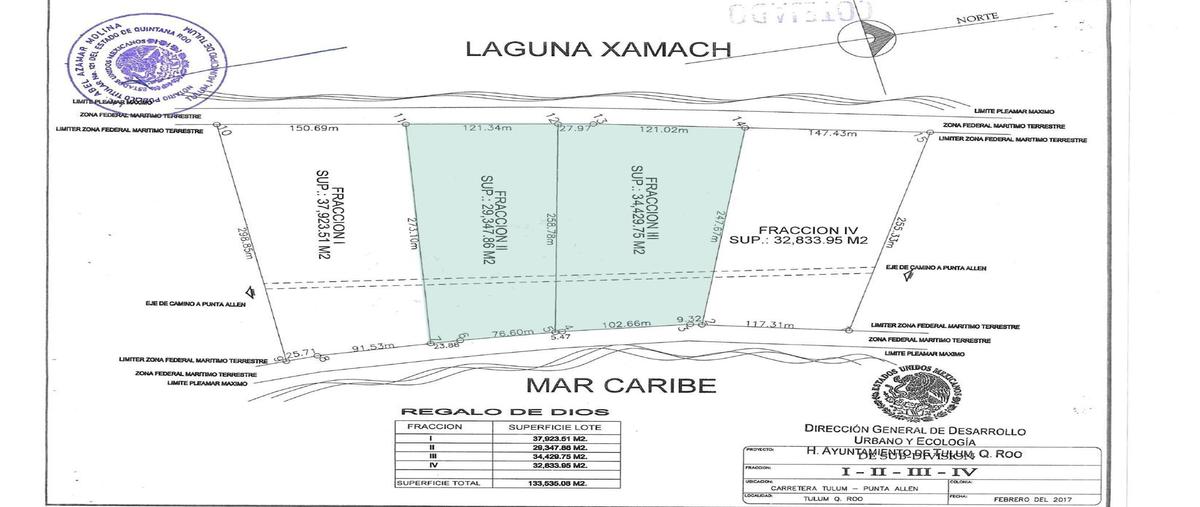 Foto de terreno habitacional en venta en  , boca paila, tulum, quintana roo, 0 No. 03