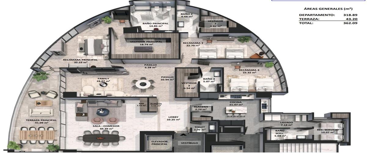 Foto de departamento en venta en  , bosque real, huixquilucan, méxico, 30580406 No. 03