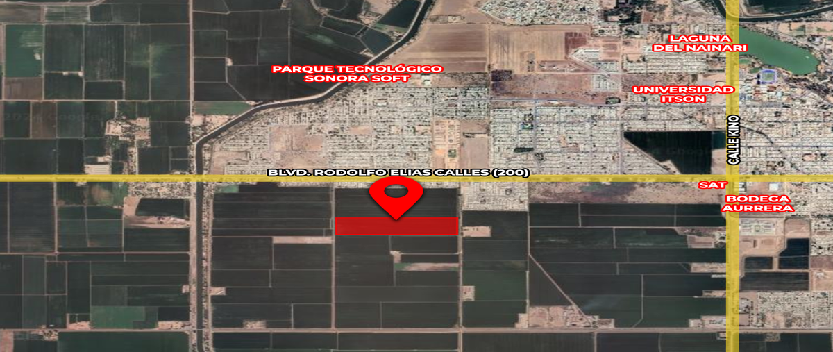 Foto de terreno comercial en venta en boulevard rodolfo elias calles , villas del rey, cajeme, sonora, 28212038 No. 01