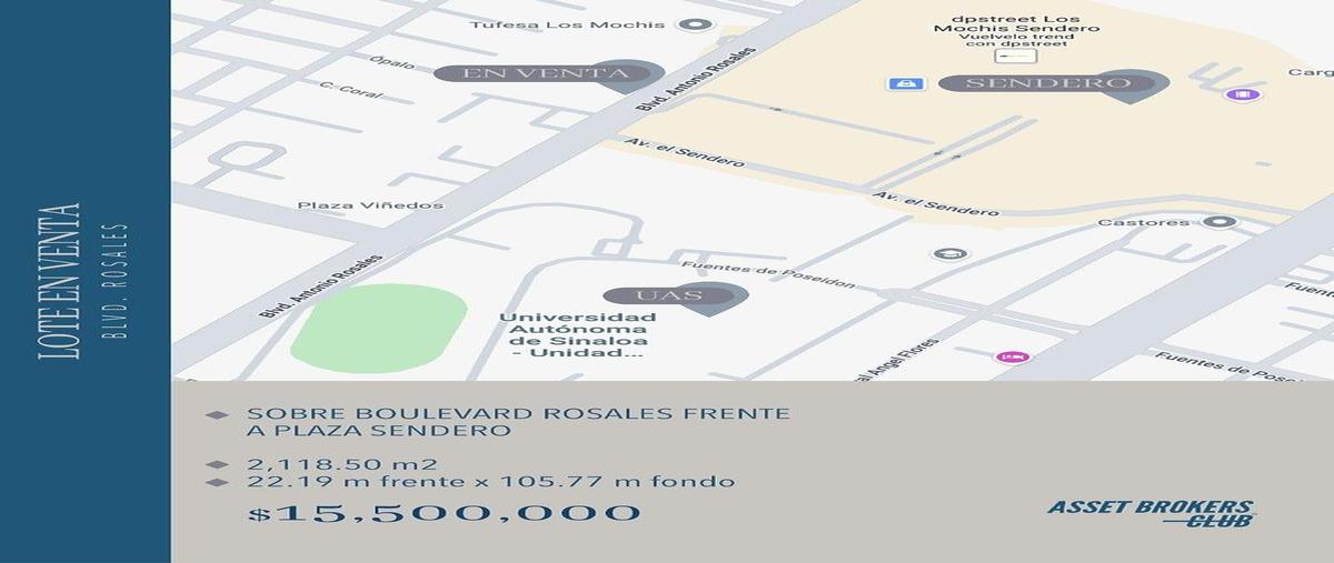 Foto de terreno habitacional en boulevard rosales , los mochis (los mochis), ahome, sinaloa, 0 foto 01 Foto de terreno habitacional en venta en boulevard rosales , los mochis (los mochis), ahome, sinaloa, 0 No. 01