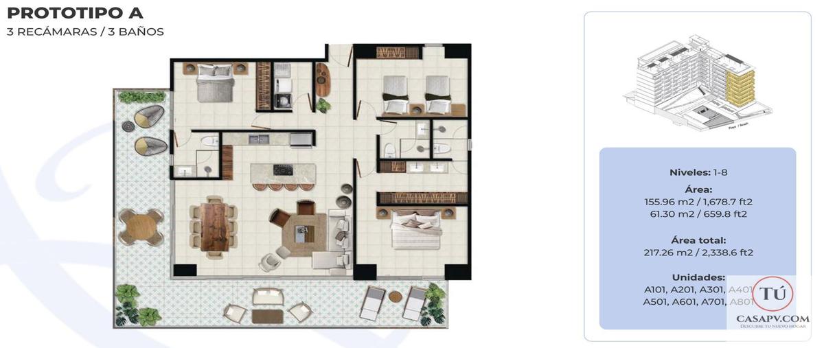 Foto de departamento en venta en  , bucerías centro, bahía de banderas, nayarit, 31600435 No. 03