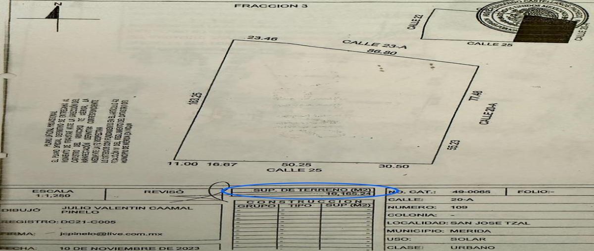 Foto de terreno habitacional en venta en calle 20-a 1, san jose tzal, mérida, yucatán, 30120598 No. 04