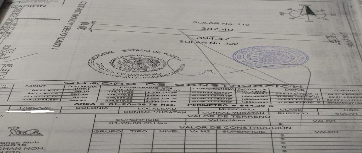 Foto de terreno habitacional en venta en calle , conkal, conkal, yucatán, 30146793 No. 04