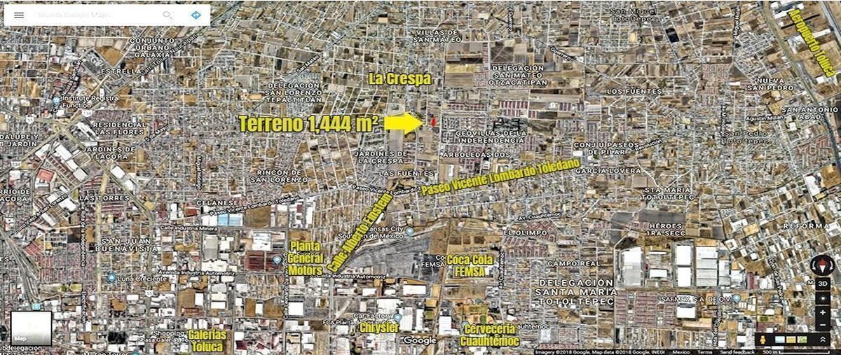 Foto de terreno habitacional en venta en calle , de la crespa, toluca, méxico, 6911283 No. 02