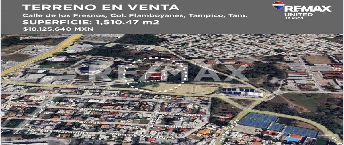 Foto de terreno habitacional en venta en calle de los fresnos , flamboyanes, tampico, tamaulipas, 0 No. 03
