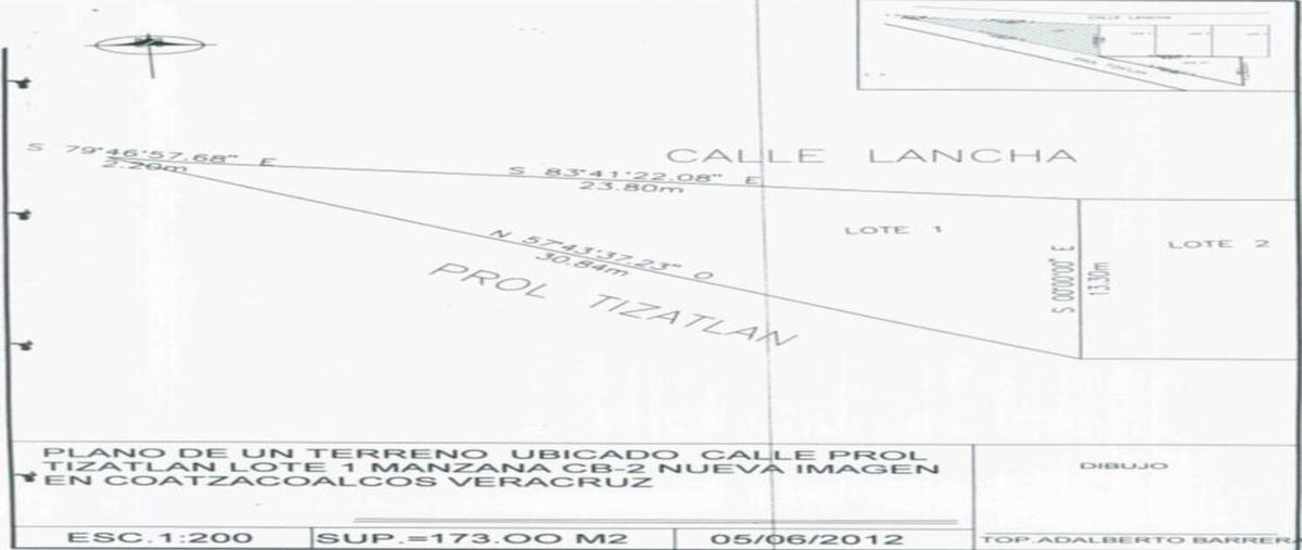 Foto de terreno habitacional en venta en calle lanha 54, colonia nueva imagen . entre las calles la venta y prolongación tizzantlán. , nueva imagen, coatzacoalcos, veracruz de ignacio de la llave, 25054133 No. 03