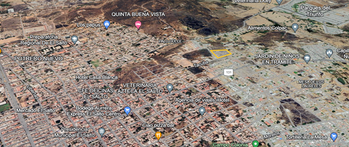 Foto de terreno comercial en venta en calle tacuba , mesa de los laureles, el salto, jalisco, 27778457 No. 01