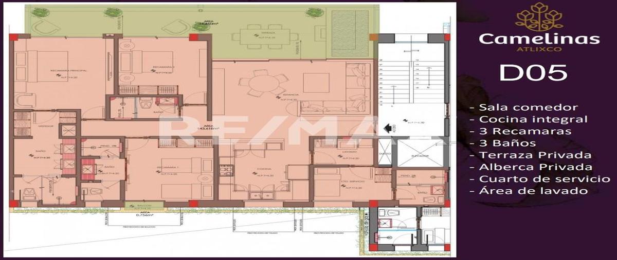 Foto de departamento en venta en camelinas , ahuehuetes, atlixco, puebla, 25966819 No. 04