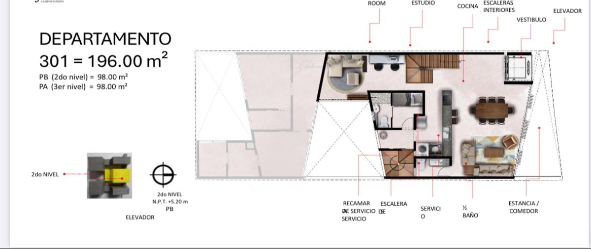Foto de departamento en venta en campos elíseos , polanco v sección, miguel hidalgo, df / cdmx, 29707372 No. 05