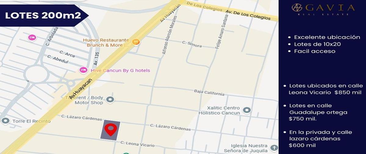 Foto de terreno habitacional en venta en  , cancún centro, benito juárez, quintana roo, 30356167 No. 03