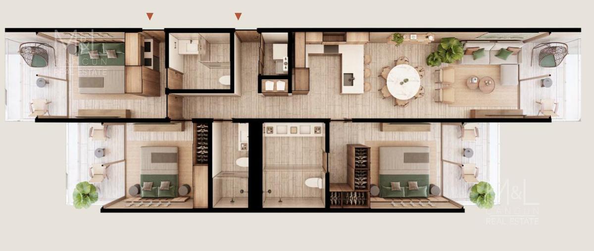 Foto de departamento en venta en  , cancún (internacional de cancún), benito juárez, quintana roo, 0 No. 03