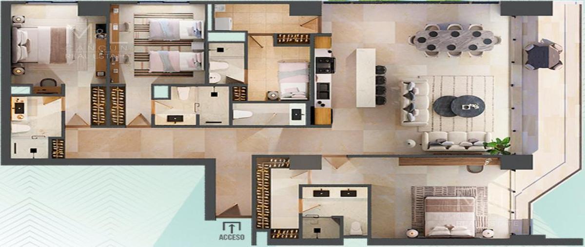 Foto de departamento en venta en  , cancún (internacional de cancún), benito juárez, quintana roo, 28397327 No. 05