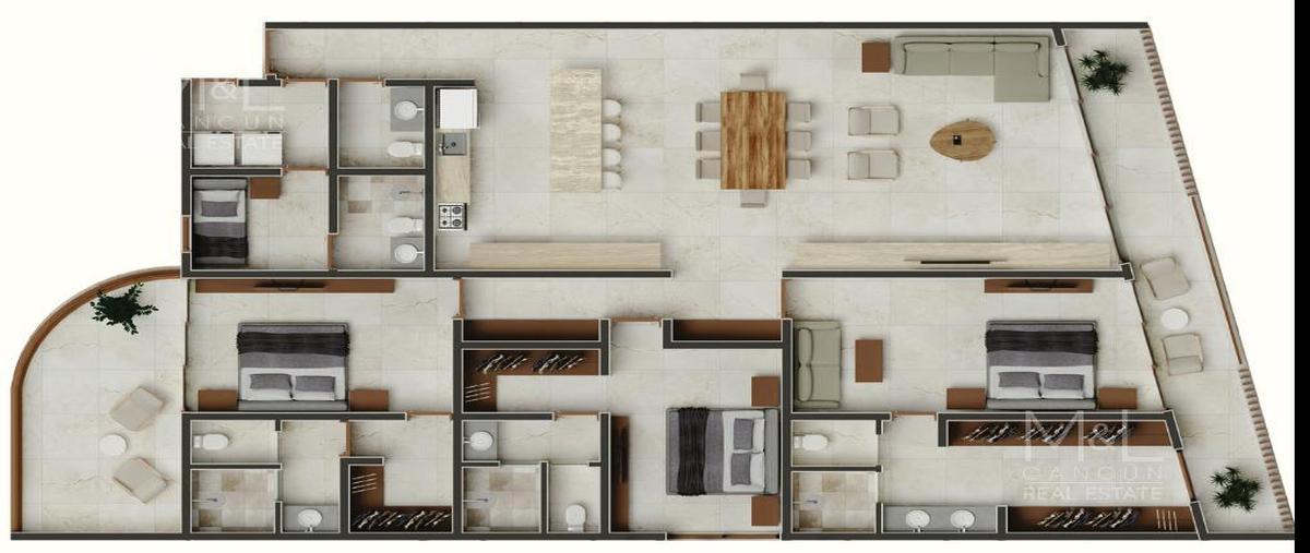 Foto de departamento en venta en  , cancún (internacional de cancún), benito juárez, quintana roo, 28435406 No. 03