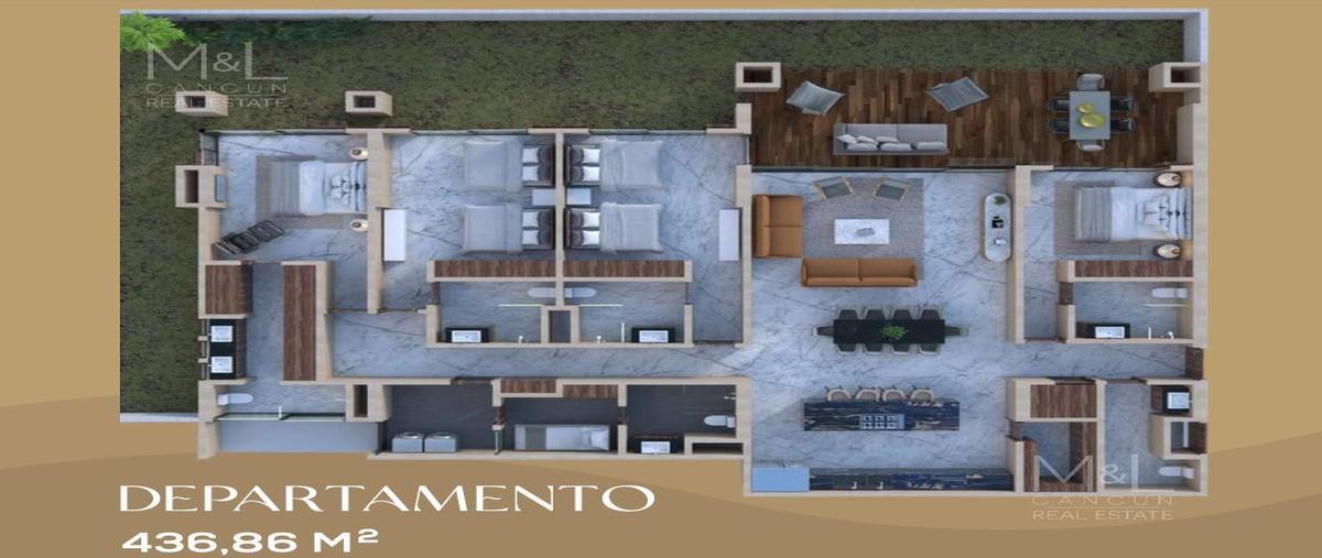 Foto de departamento en venta en  , cancún (internacional de cancún), benito juárez, quintana roo, 0 No. 05