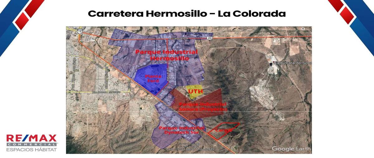 Foto de terreno industrial en venta en carretera a la colorada , parque industrial dynatech sur, hermosillo, sonora, 28856142 No. 03