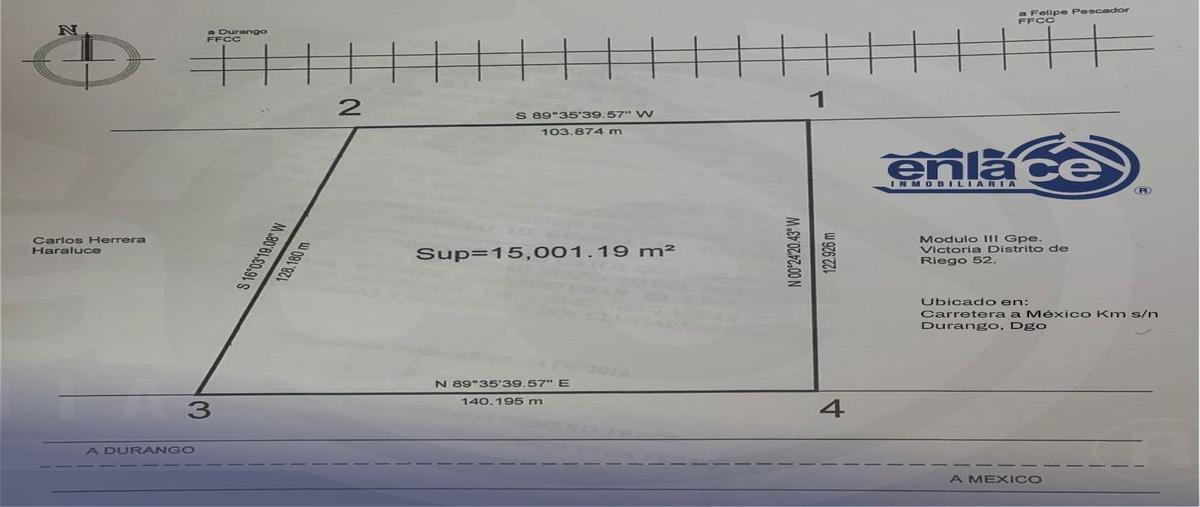 Foto de terreno habitacional en carretera a mexico , 20 de noviembre fundo legal, durango, durango, 26949711 foto 02 Foto de terreno habitacional en venta en carretera a mexico , 20 de noviembre fundo legal, durango, durango, 26949711 No. 02